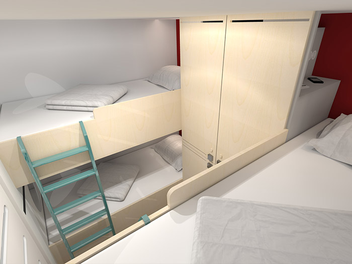 Skylode Cabinas single, doble o 4 personas