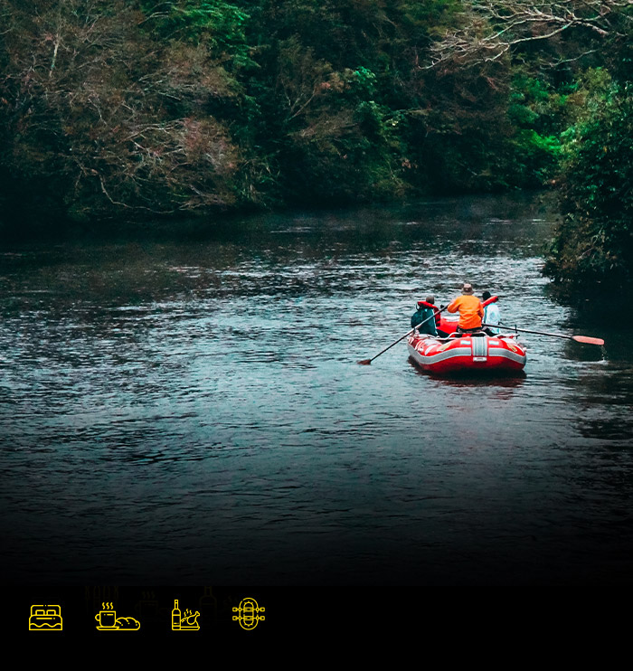 Week-end rafting au Skylodge